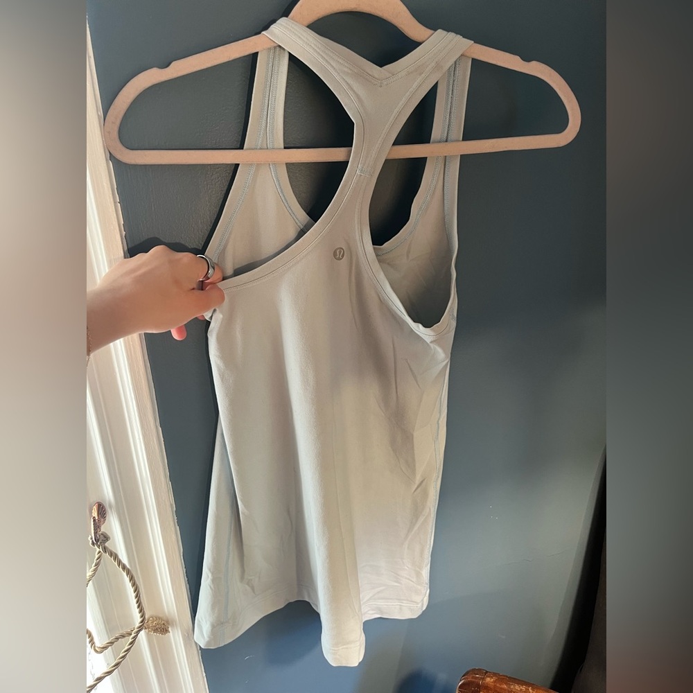 Lululemon Women's Light Blue Athletic Tank Top